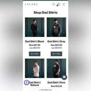 (4) XL Lalabu Dad Shirts